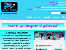 Tablet Screenshot of jrpublicidadyestampados.com